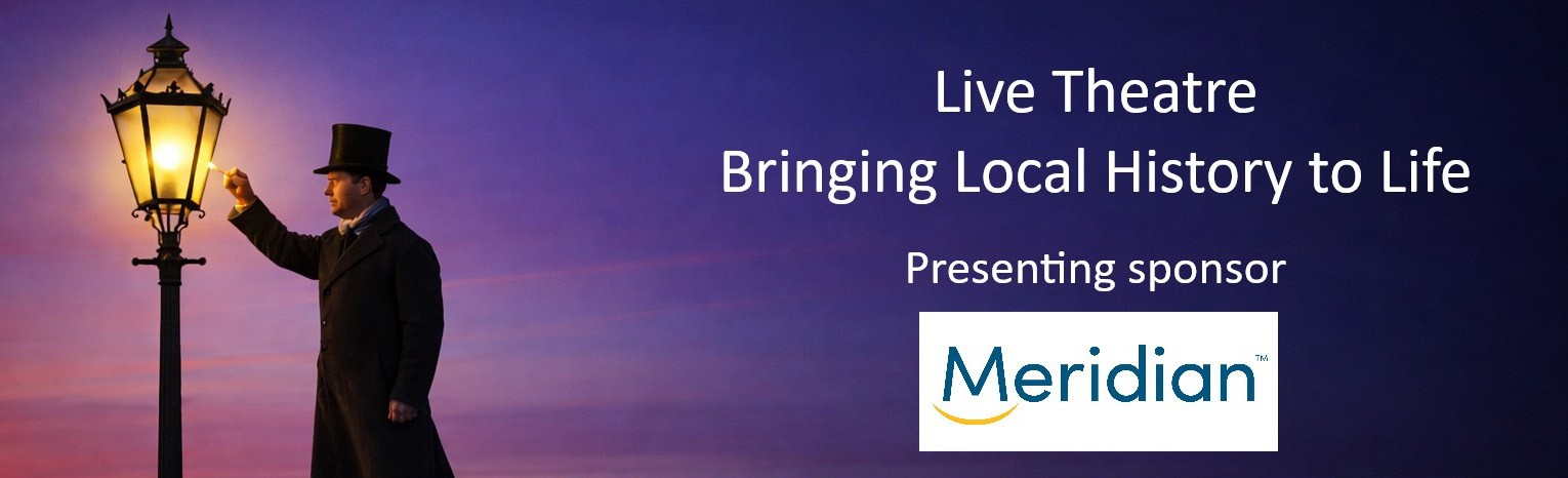 Lamplighter lighting a gas street lantern